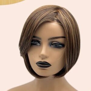 Wig: Lace front Bob with perma tease